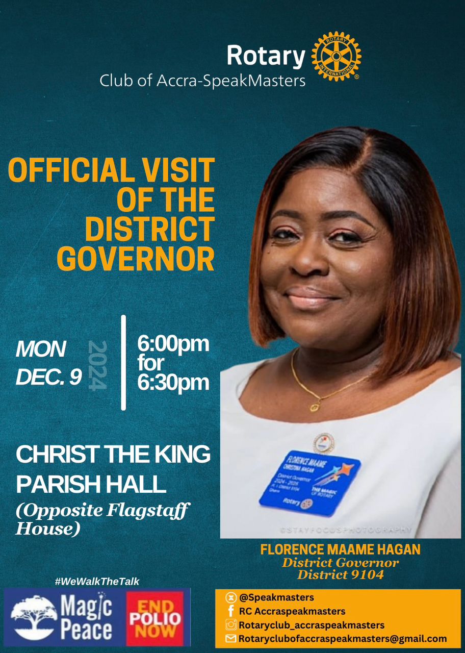 Official Visit of the District Governor – Christ the King Parish Hall